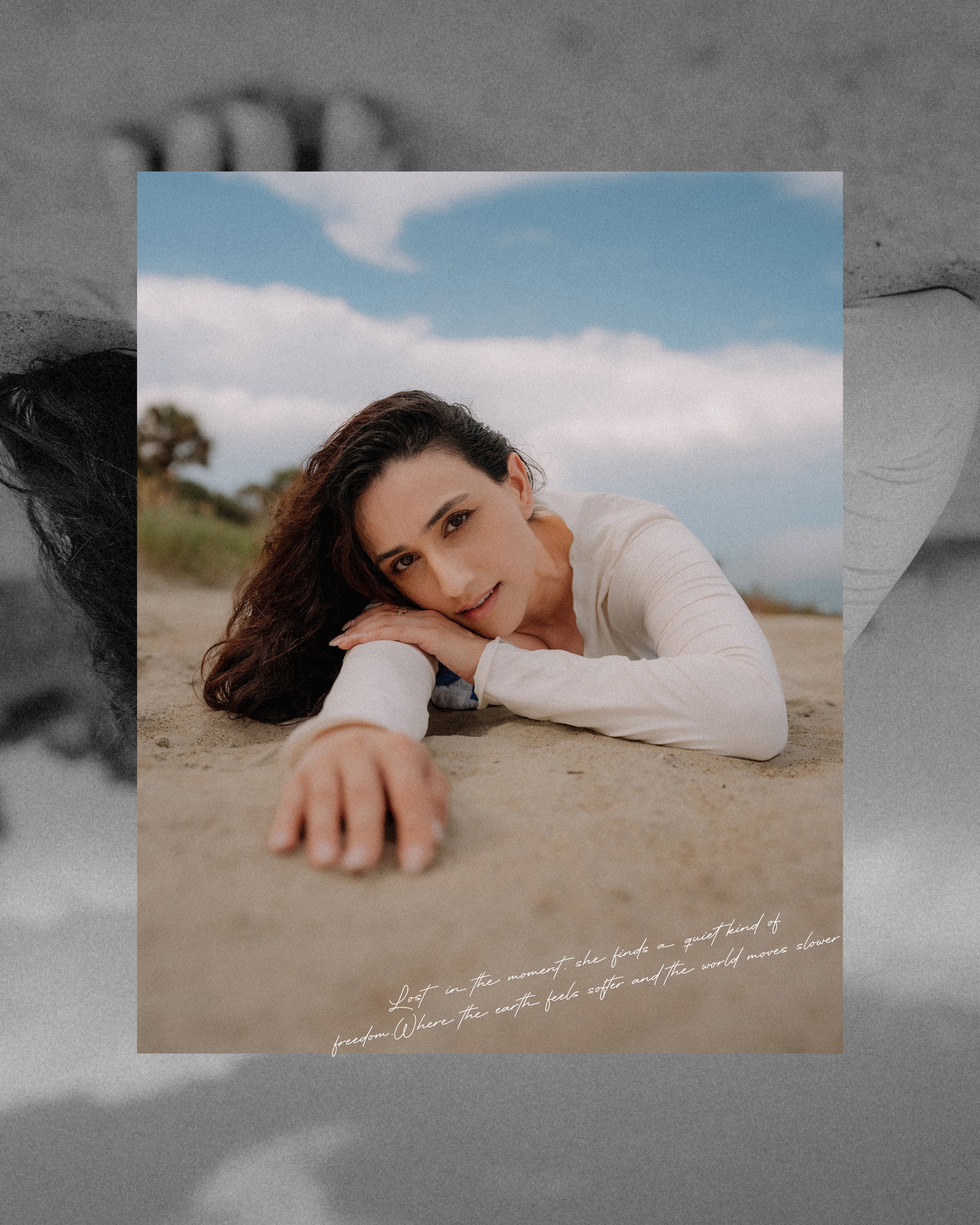Lying on the Sand