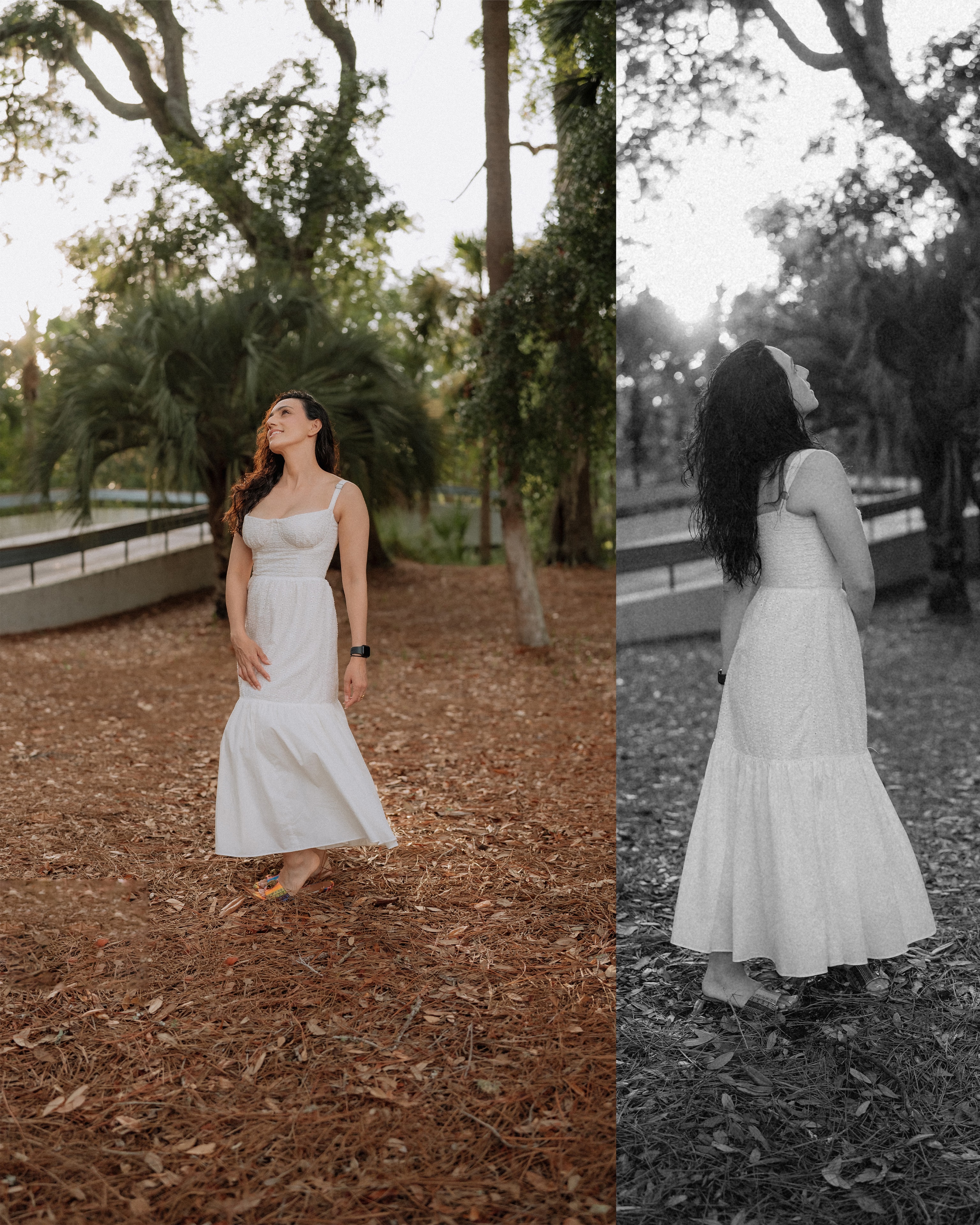 Park Portrait — Color & B&W
